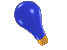 GIF animado (63432) Bombilla azul