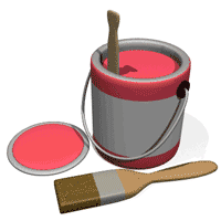 GIF animado (62513) Bote pintura roja