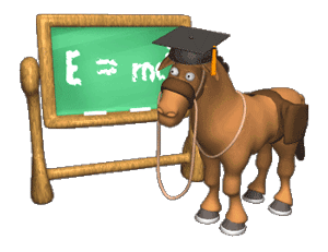 Imagen GIF de Burro pizarra animado