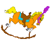 GIF animado (64032) Caballo madera dibujos