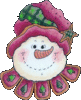 GIF animado (60267) Cabeza muneco nieve