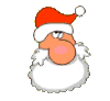 GIF animado (60559) Cabeza papa noel dibujos