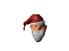 GIF animado (60561) Cabeza papa noel girando