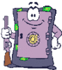 GIF animado (62197) Caja fuerte pistola