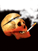 GIF animado (70432) Calavera fumando