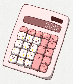GIF animado (64897) Calculadora kawaii