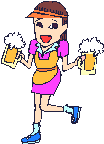 GIF animado (71531) Camarera de cervezas