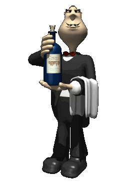 GIF animado (71542) Camarero de vinos
