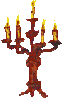 GIF animado (63467) Candelabro madera
