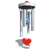 GIF animado (63279) Carillon viento corazon