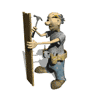 GIF animado (71595) Carpintero trabajando
