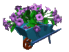 GIF animado (73072) Carretilla de petunias
