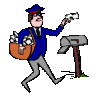 GIF animado (71607) Cartero repartiendo correo