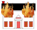 GIF animado (66131) Casa llamas