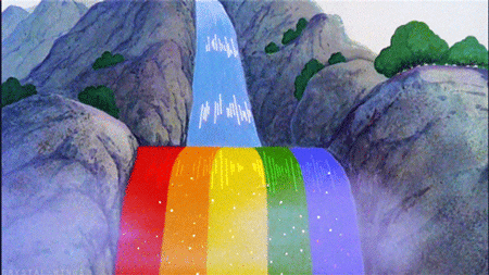 GIF animado (65936) Cascada arco iris