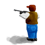 Imagen GIF de Cazador disparando animado