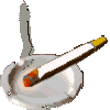 GIF animado (65780) Cenicero cigarrillo