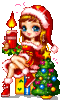 GIF animado (61163) Chica navidad