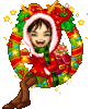 GIF animado (61168) Chica navidad