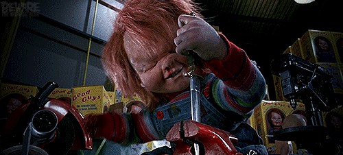GIF animado (69065) Chucky con armas