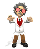 GIF animado (71675) Cientifico loco con gafas locas