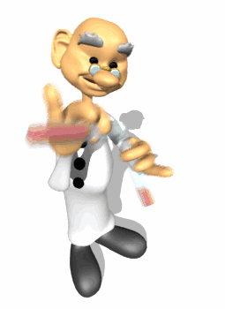 Imagen GIF de Cientifico mezclando animado