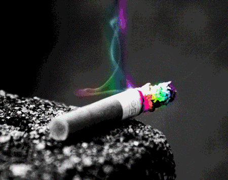 GIF animado (65822) Cigarro colorido