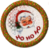 GIF animado (60667) Circulo papa noel