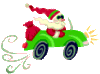 GIF animado (60668) Coche papa noel