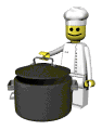 GIF animado (71753) Cocinero de lego