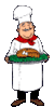 GIF animado (71766) Cocinero presentando