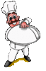 GIF animado (71767) Cocinero presentando un plato