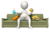 GIF animado (63781) Comiendo sofa