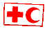 GIF animado (62048) Cruz roja y media luna roja