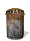 GIF animado (63230) Cubo basura oxidado