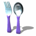 GIF animado (62802) Cuchara tenedor morados