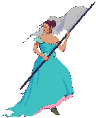 Imagen GIF de Dama bandera animado