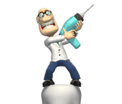 GIF animado (71797) Dentista con perforador