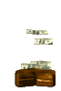 GIF animado (62219) Dinero saliendo cartera