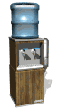 GIF animado (64931) Dispensador agua botella