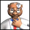 GIF animado (72185) Doctor pensativo