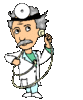 GIF animado (72186) Doctor usando el estetoscopio
