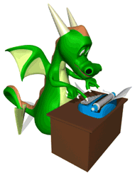 GIF animado (65047) Dragon maquina escribir