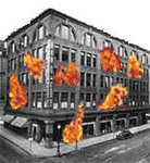 GIF animado (66132) Edificio llamas