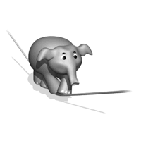 GIF animado (64337) Elefante equilibrista