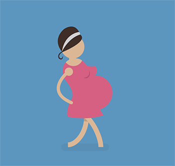 GIF animado (70789) Embarazada caminando