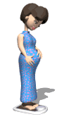 GIF animado (70794) Embarazada pesandose