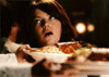 GIF animado (67162) Emma stone cansada comer