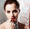 GIF animado (67215) Emma watson pintalabios