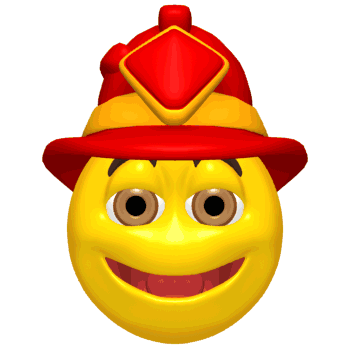 GIF animado (71519) Emoticono con casco de bombero
